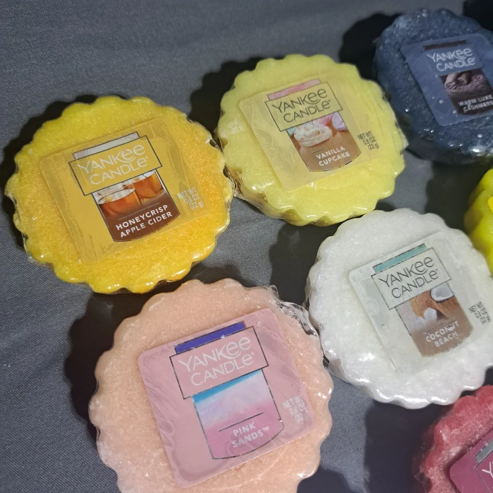 Yankee Candle Lot Of 12 Wax Tart Melts New Sealed - Vanilla Coconut Beach‎ Etc